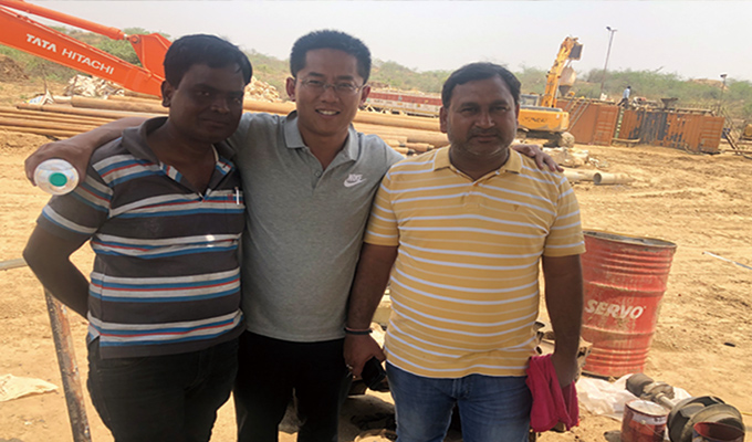 Visite du directeur général de BEYOND sur un site de forage directionnel horizontal en Inde