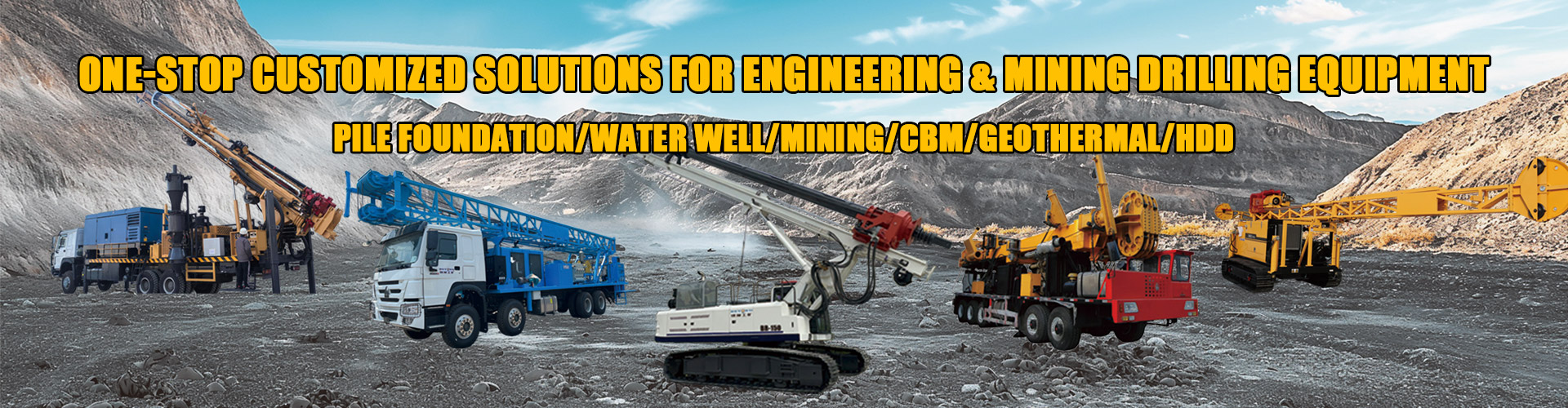 water well drilling rig with compressor case